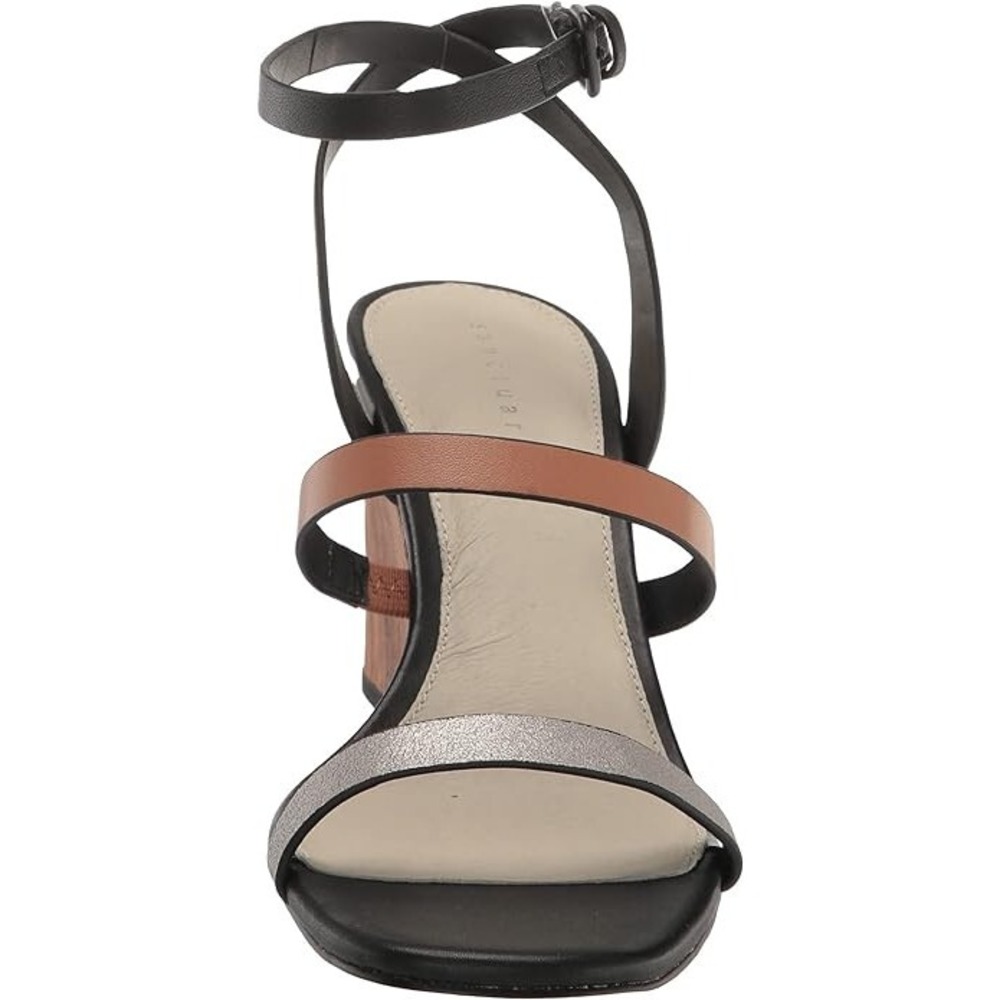 Sanctuary Women's Wink Wedge Sandal White Gold/Lion/Black 11M NEW IN BOX